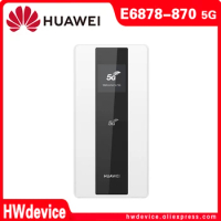 HUAWEI 5G Mobile WiFi E6878-870 Mini Pocket WiFi Hotspot Access Point 4000mAh Battery 7nm 5G Chip Balong 5000 NSA/SA Easy Setup