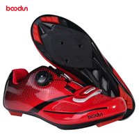 Boodun Road Cycling Shoes Men's Ultralight Breathable MTB Bike Self-locking Shoes Professional Sports Road Bicycle Racing Shoes