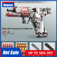 Glock M1911 Toy Gun Soft rubber Bullet shell throwing Graffiti