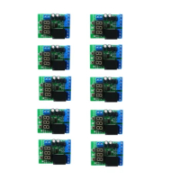 DC 12V 24V LED 10 PCS Digital Relay Switch Control Board Module Relay Module Voltage Detection Charging Discharge Monitor Test