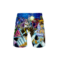 2023 newClassic Saint Seiya Men's Swimwear Quick Dry Short Trunks Beach Bathing Suit Running Sports Pants summer casual shorts