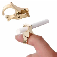 1/4pcs New Hand Rack Cigarette Holder Cigarette Finger Ring Hand Smoke Rack Clip Filter Fashion Cigarette Accessories Holder