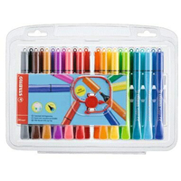 STABILO Cappi Pen人體工學設計彈性筆頭彩色筆24色*168/24-1