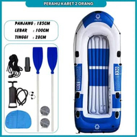 Perahu Kayak Mancing Kapasitas 5 Orang Komplit Dayung Perahu Karet CBR Boat