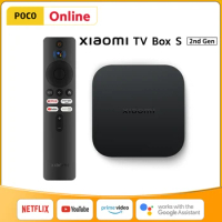 New Global Version Xiaomi Mi TV Box S 2nd Gen 4K Ultra HD Dolby Vision HDR10+ Google Assistant Bluetooth 5.2 Media Player