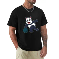 Panda Bowling Bowling ball T-Shirt sweat summer clothes korean fashion sweat shirts, men