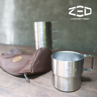 ZED 雙層不鏽鋼杯組 ZCABA0204 / 城市綠洲 (304不銹鋼、杯子、露營飲水、韓國品牌)