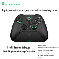 Original Black Shark Gamepad Wireless Controller Black Wizard Hall Magnetic Trigger Game Joystick Fo