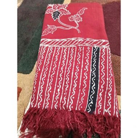 LC - Gendongan Bayi Batik Jarik Madura Asli Rayon Panjang dan Lebar, 2,8 x 1,2 meter Merah