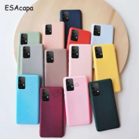 For Samsung Galaxy A52 A72 Case Candy Color Silicone Matte Phone Case For Samsung A72 A52 SM-A526B Solid Color Soft Back Cover