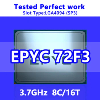 EPYC 72F3 CPU 8C/16T 256M Cache 3.7GHz SP3 Processor for Server LGA4094 Motherboard System on Chip (SoC) 100-000000327 1P/2P