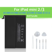 Replacement Battery For iPad mini 2,3 A1489 A1490 A1599 A1600 A1601 6471 mAh Tablet Bateria with Free Repair tool kit