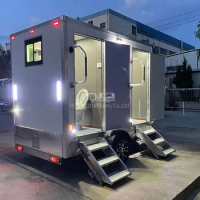 Mobile Toilets Trailer Outdoor Portable Rental Travel Trailer Shower Curtain Buy Toilet Trailer with Foldable Pedal