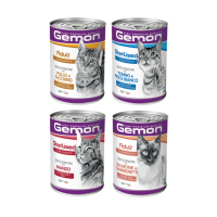 Gemon義大利啟蒙主食貓罐系列 415g x 24入組(購買第二件贈送寵物零食x1包)