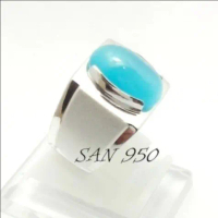 Cincin Pria Perak 950 EB67 – Ikat Batu Akik Permata Mulia Spiritus | Custom Size Handmade Original S