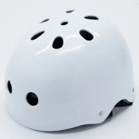 【D.L.D多輪多】專業直排輪 溜冰鞋 自行車 安全頭盔 白色