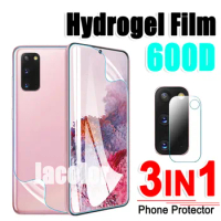 3 IN1 Hydrogel Film For Samsung Galaxy S20 Ultra Plus FE 5G UW 4G Camera Glass Back Screen Protector Sansun Galaxi S 20 20FE 5 G
