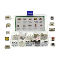250 Pcs Micro Momentary Tactile Push Button Kit with Plastic Box Cameras