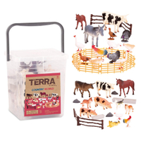 美國 TERRA 鄉村世界(情境桶)動物玩具