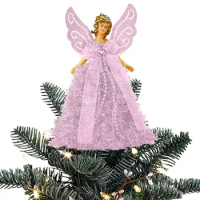 Christmas Tree Topper Angel Christmas Angel Doll Tree Hangings Ornaments Christmas Angel Doll Standing Angel Christmas Tree