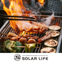 Solar Life 索樂生活 IGT一單位秒收烤肉爐304不鏽鋼烤網.長方形燒烤網 直條烤肉網 瀝水瀝油架 碳烤爐網架