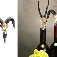 Animal Skull Bottle Stopper Reusable Champagne Saver Bottle Cap Sealer Plug Airtight Restaurant Bar Tools For Vinegar Wine