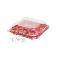 APW-4-3對折盒(紅色幾何紋) (和菓子/甜點/蛋糕/麵包/麻糬/壽司/生鮮蔬果/生魚片)【裕發興包裝】CP000556