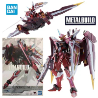 Bandai Metal Build MB Justice Gundam ZGMF-X09A 18Cm Gundam Seed Original Action Figure Model Kit Toy Birthday Gift Collection