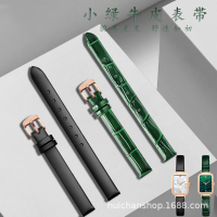Adaptation Lola Rose Small Green Watch Cow Leather Watch Strap Accessories Women's Thin Belt Green Black Watch Chain 10mm