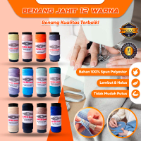 Benang Jahit 12 Warna – Benang Jahit Polyester 12 Warna Campur Benang Jahit Seragam Benang Jahit Baj