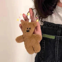 Recording Mr. Bean teddy bear doll handmade diy self-made material package bear pendant lovers' gift