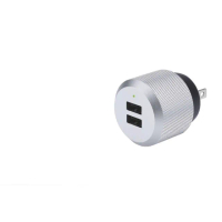 【Just Mobile】AluPlug 2.4A 鋁質USB雙埠智慧充電器(充電器)