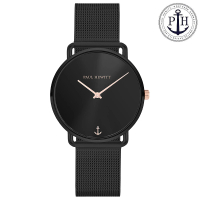 【PAUL HEWITT】德國原廠 33mm 黑面 黑框 米蘭錶帶 手錶 女錶 母親節(PH-M-B-BS-5S)