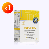 【365 PLUS】挪威SUPER rTG極光魚油60粒-高濃度93%rTG Omega-3(EPA+DHA)SGS認證