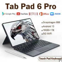Android Tablet 2023 New Original Global Version Pad 6 Pro Snapdragon 888 12GB Ram 512GB Rom 5G Phonecall WiFi Tablets PC