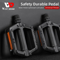 Bicycle Pedals Ultralight MTB Road Pedal Cycling Mountain Bike Accessories Foot Plat Anti-slip 9''16 Standard Universally Pedals