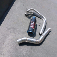 KNALPOT SC-PROJECT CARBON UJUNG BIRU PNP AL MOTOR SPORT 2 SILINDER Mesin Motorcycle