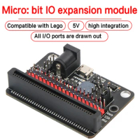 Emakefun Microbit Expansion Board Horizontal With On Board Passive Buzzer GPIO IOBIT 5V Supports Scratch Python