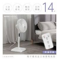 【KINYO】電子遙控直立循環電風扇 (ACF-1138)