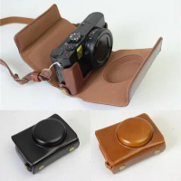HQ Leather Camera Case Bag Grip strap for Panasonic LUMIX DMC-LX10