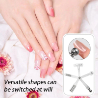 8-In-1 Design Nail Magnet Nail Art Heart Shape Nail Cat Eye Magnet Glass Bead Tip French Style Cat E
