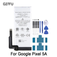 Phone Battery For Google Pixel 5A 4620mAh Rechargeable Lithium Battery Replacement G27FU