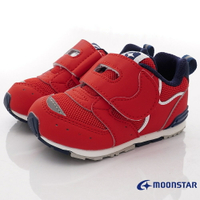 日本月星Moonstar機能童鞋HI系列寬楦頂級學步鞋款1213紅(寶寶段)