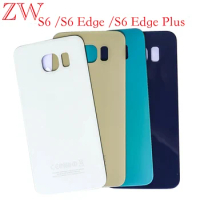 For Samsung Galaxy S6 Edge S6 Edge Plus G920 G925 G928 Glass Panel Battery Back Cover S6 Rear Door Housing Case Adhesive Replace