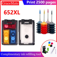 652XL Ink Cartridge Replacement for Hp 652XL 652 Refilled Cartridge for Deskjet 1115 2135 3835 2675 2676 4675 Printer
