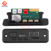DC 5V Bluetooth 5.0 MP3 Player Decoder Board Car FM Radio Module 2*3W 6W Amplifier Support FM TF USB Handsfree Call MP3/WMA/WAV