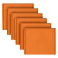Silicone Dehydrator Trays For Making Fruit Leather Non Stick Dehydrator Trays Orange 6PCS