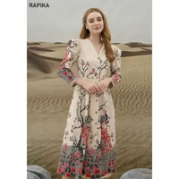 Evercloth Rapika Gamis Batik Panjang Dress Batik Wanita Lengan Panjang Dress Manopo Terusan Batik Tu