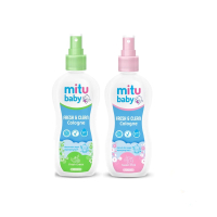 Mitu Baby Cologne Pink and Green [Spray 50ml / 100ml] Bayi Balita Spray Kids White 0-3 bulan wewangi