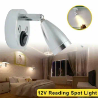 3W 6000K Cold White LED Spot Reading Light RV Camp Boat Wall Bedside Lamp Boat Home Trailer Interior lighting